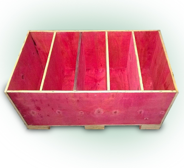 Caixa de madeira com separador